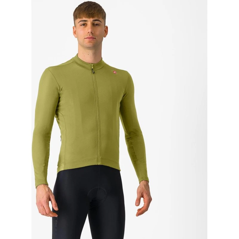 Castelli Espresso Thermal Jersey Deep Green M