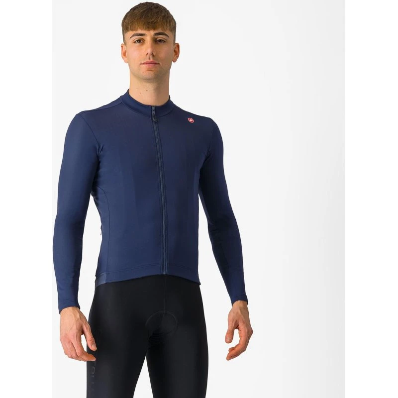 Castelli Espresso Thermal Jersey Belgian Blue S