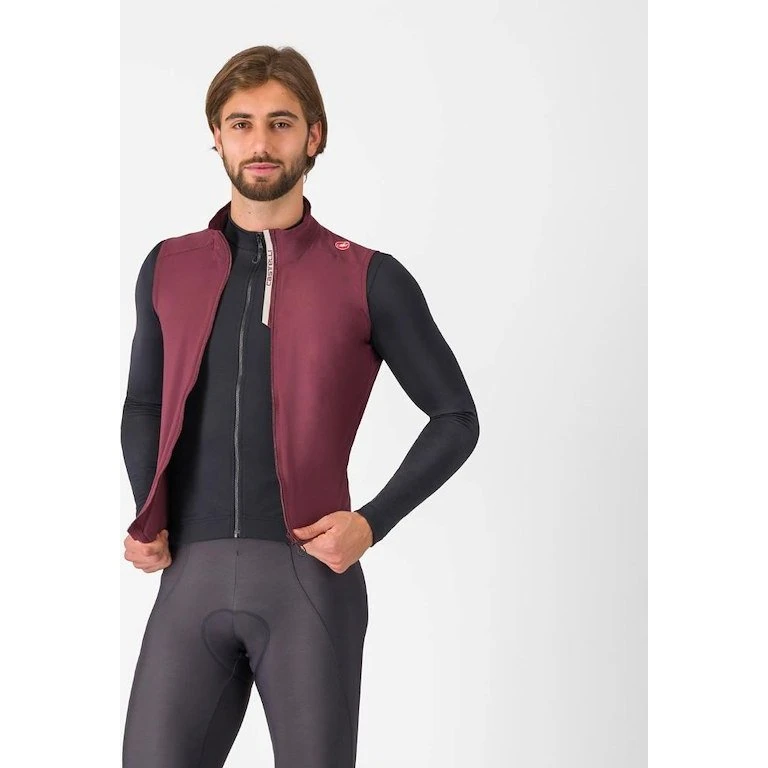 Castelli Espresso Cykelvest Deep Bordeaux Herre S