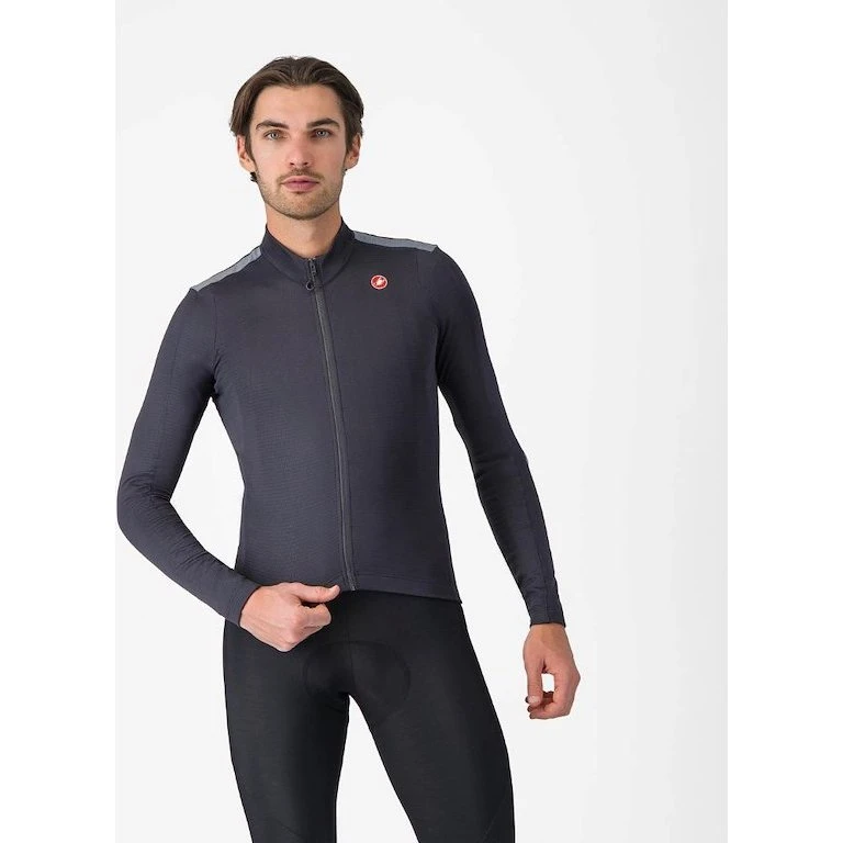 Castelli Puro 4 Langærmet Cykeltrøje Dark Gray XL