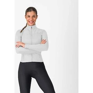 Castelli Sfida 3 Langærmet Cykeltrøje Dame Silver Gray