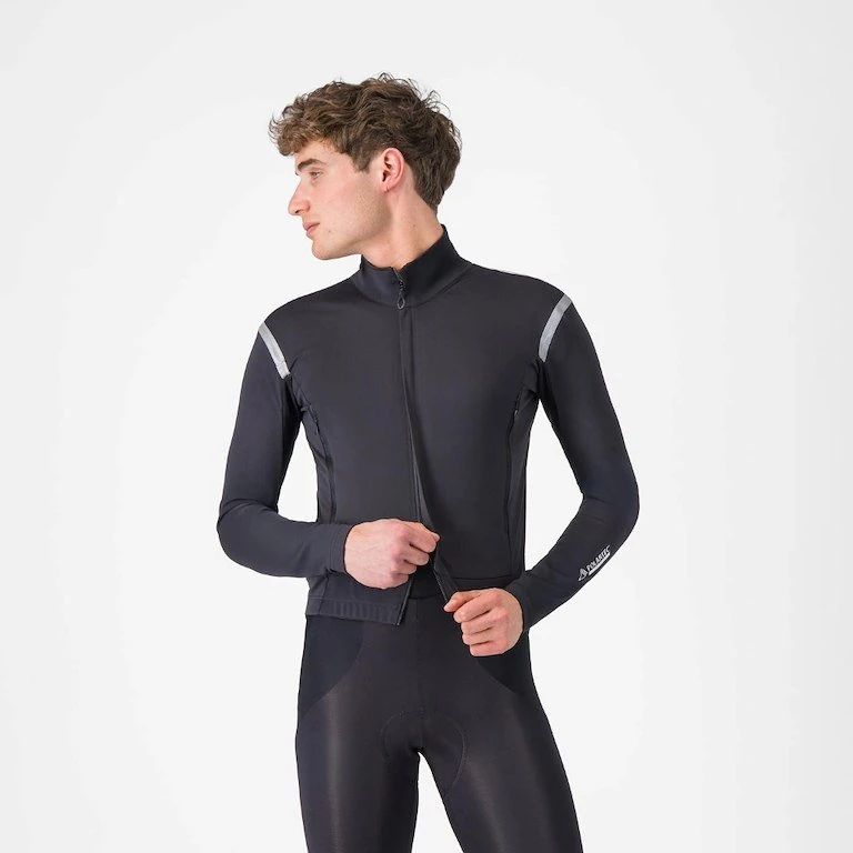Castelli Perfetto RoS 3 Cykeljakke Light Black/Silver Reflex Herre XXL