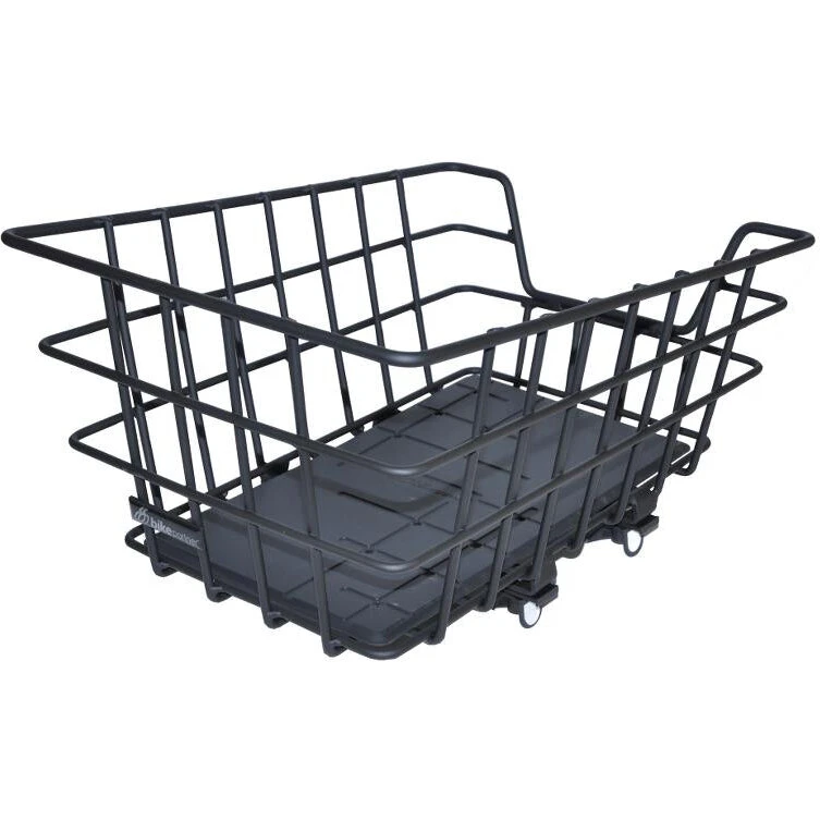 BikePartner Herning aluminium bagkurv, sort 46×34×22 cm