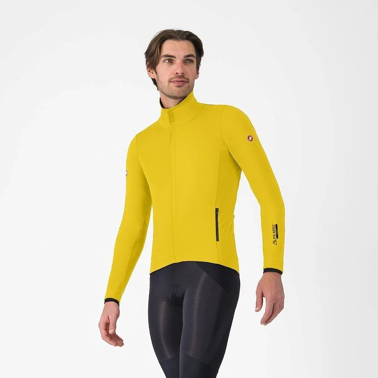 Castelli Alpha 150 Cykeljakke Mango Mojito/Sort Herre