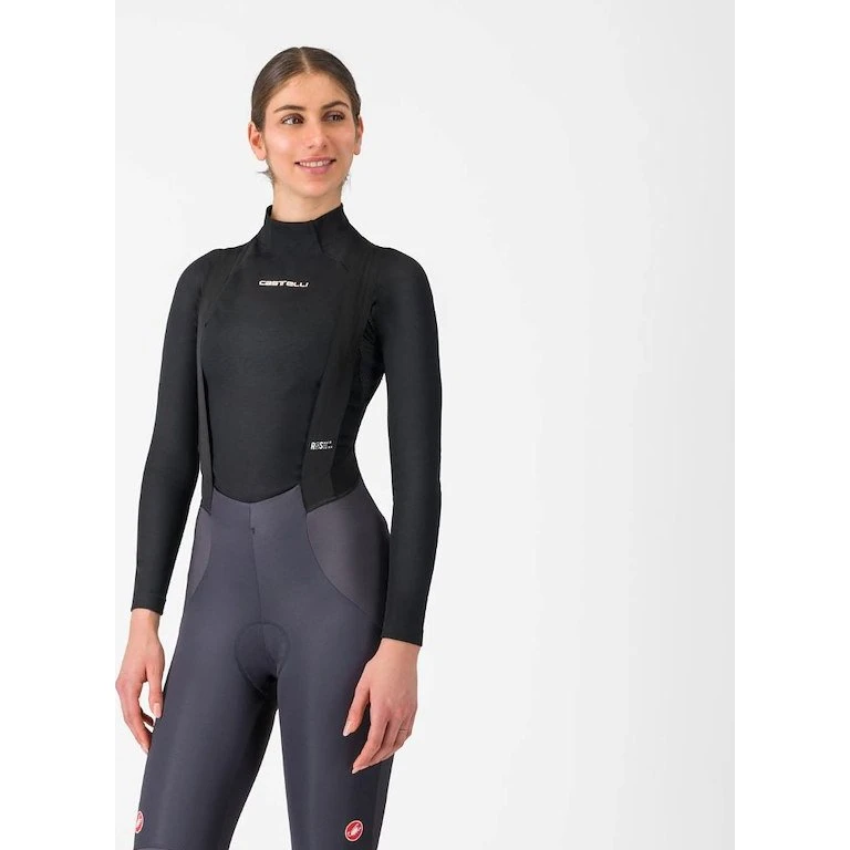 Castelli Flanders 2 Langærmet Svedundertrøje Sort Dame XL
