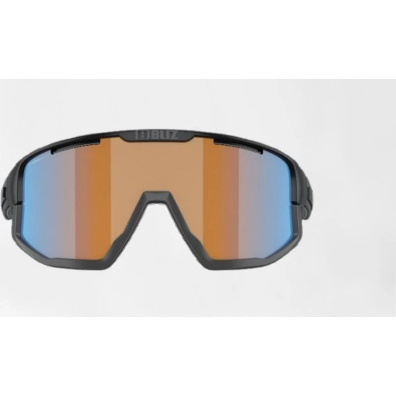 Bliz Fusion Small (25) - Cykelbriller coral/orange mirror blue lens mat sort