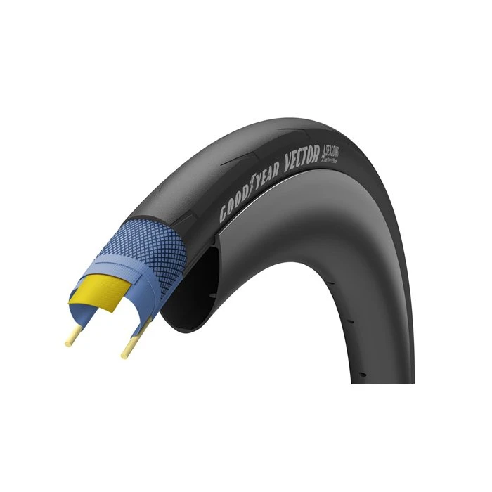 Goodyear Vector 4Season 700x25c Foldedæk, Sort