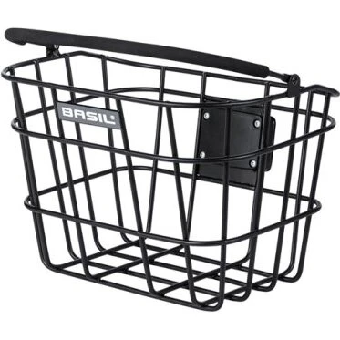 Basil Bremen forkurv, sort – inkl. adapterplade