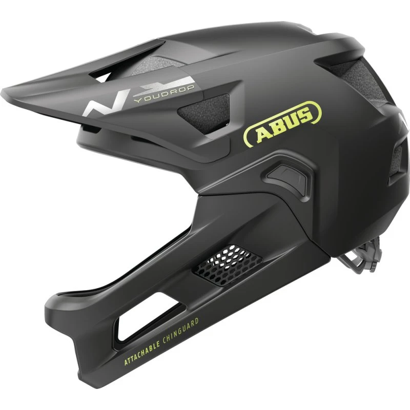 Abus YouDrop FF Fullface Cykelhjelm, Velvet Black, 48-55 cm