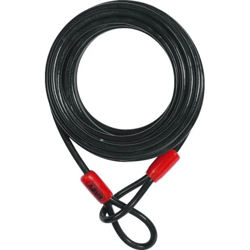 Abus Cobra Wire 10 mm, 200 cm, sort