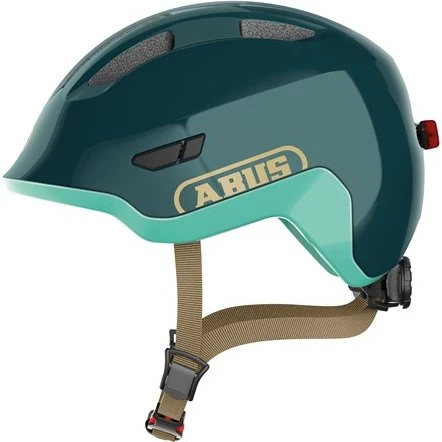 ABUS Smiley 3.0 ACE LED Cykelhjelm Royal Green