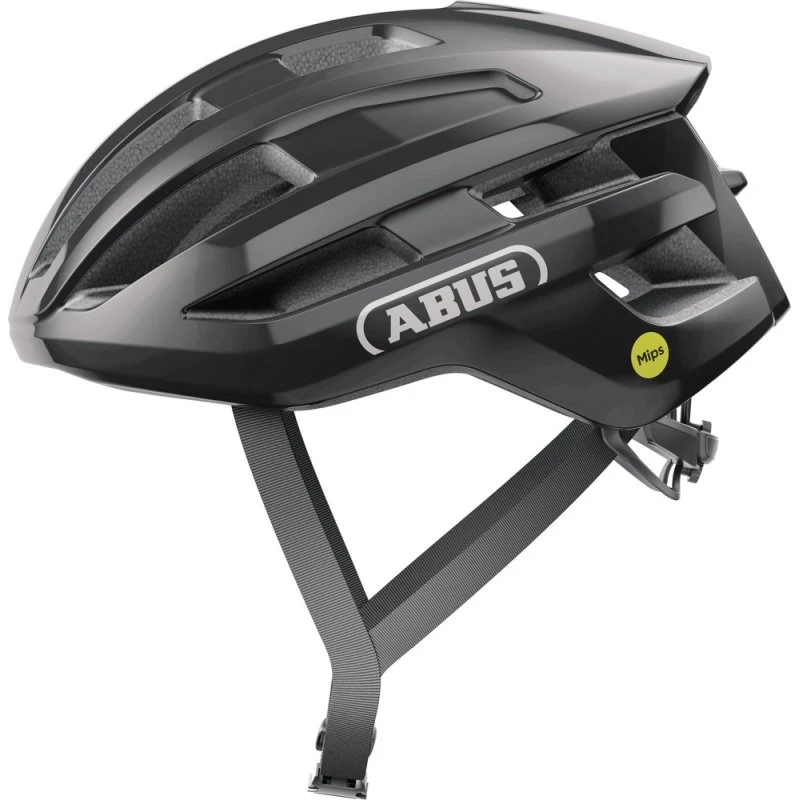 ABUS PowerDome MIPS Cykelhjelm, Shiny Black