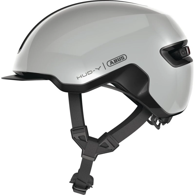 ABUS HUD-Y Cykelhjelm LED Race Grey
