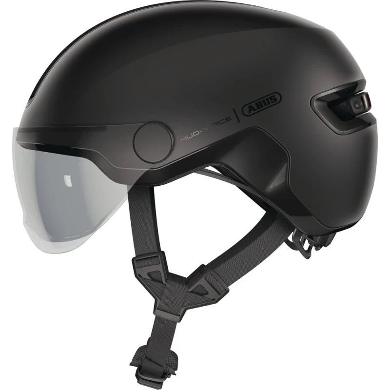ABUS HUD-Y ACE Cykelhjelm LED Sort