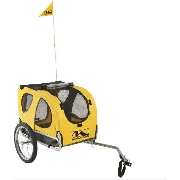 M-WAVE Pet Ride cykeltrailer, foldbar – til hunde (30 kg)
