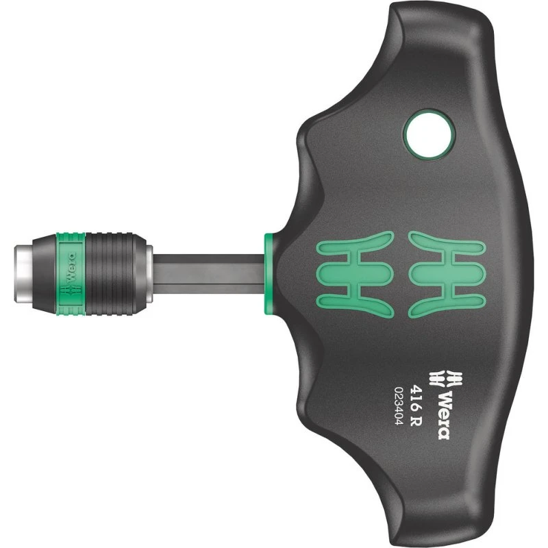 Wera 416 R Rapidaptor T-håndtag med lyntilslutning, 1/4"