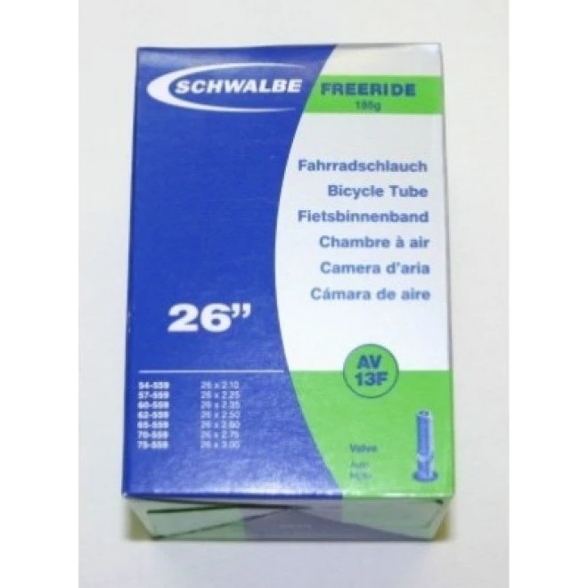 Schwalbe Slange 26x2,10-3,00 Freeride med 40mm Autoventil