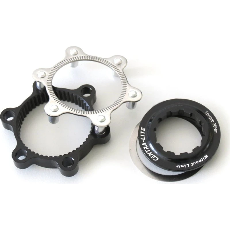 XLC Adapter Centerlock til 6-huls, Sort/Sølv