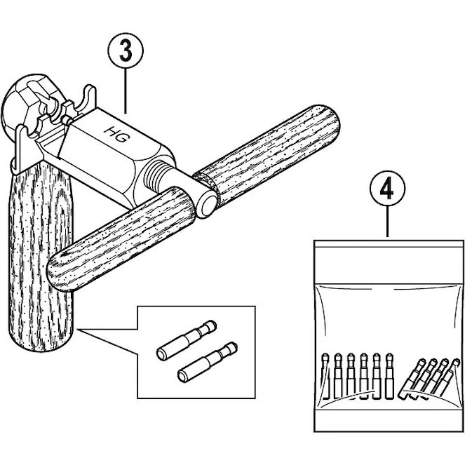 Shimano TL-CN32 stift til kædeadskiller, 10 stk.