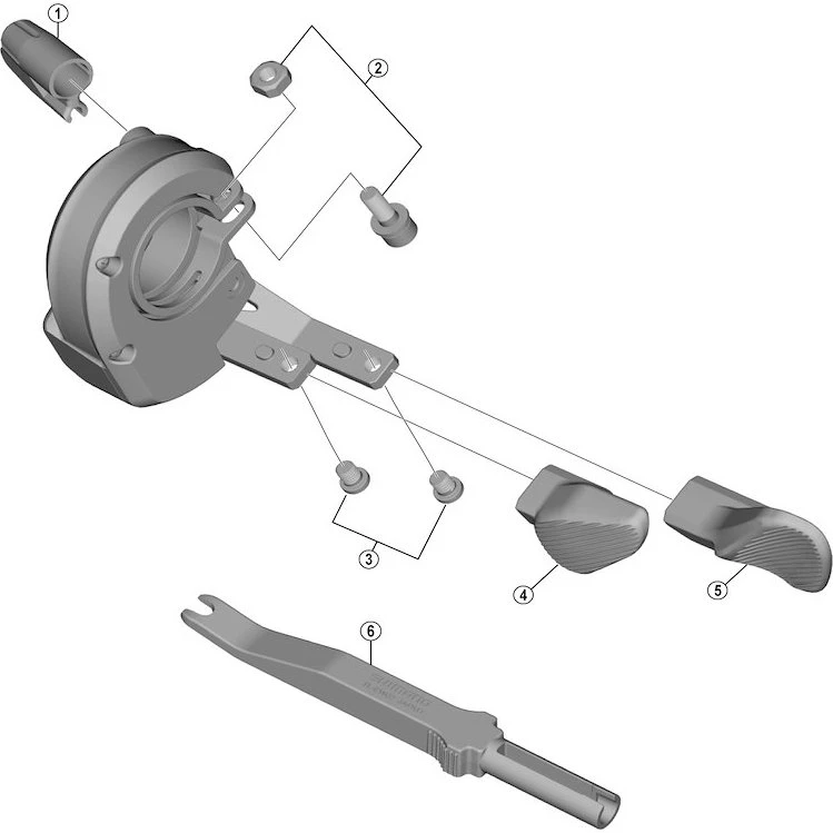 Shimano Deore XT A-greb højre SW-M8050 11-gear