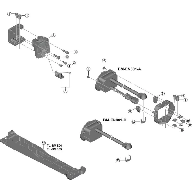 Shimano Steps Øvre monteringsbeslag til BM-EN801