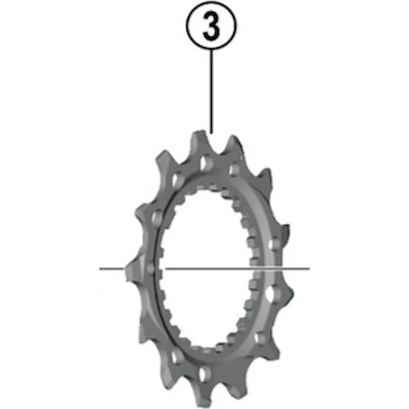 Shimano XTR M9200 Klinge 13T 12-speed
