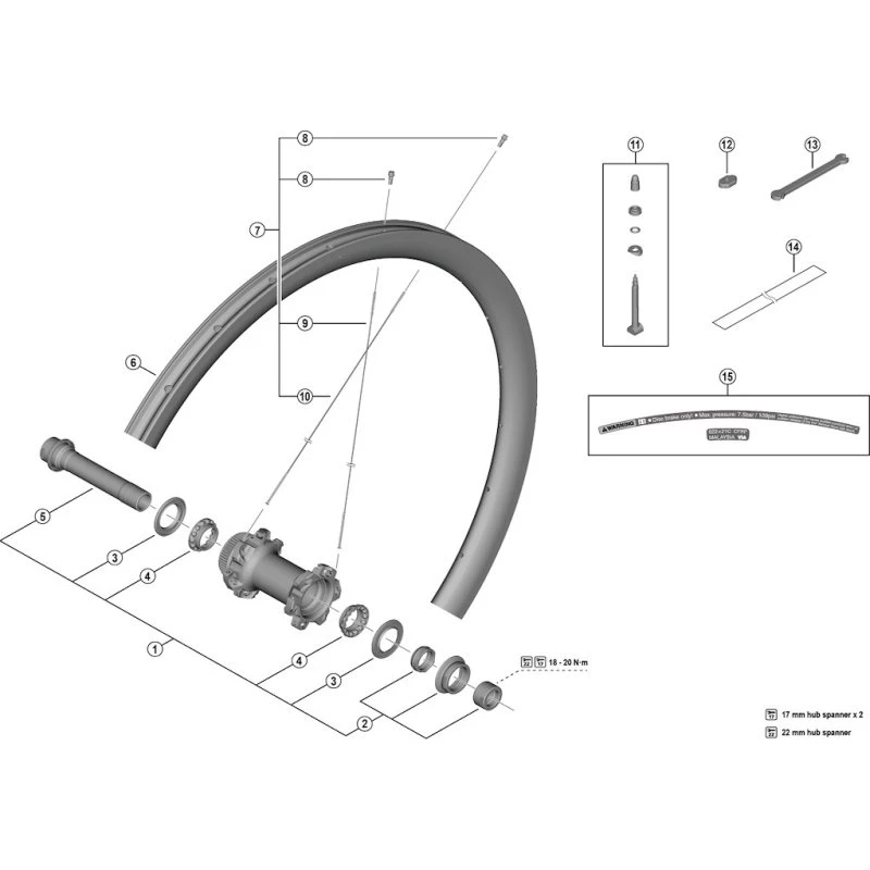 Shimano Dura Ace Låsemøtrik Højre til WH-R9270-C36-TL-F