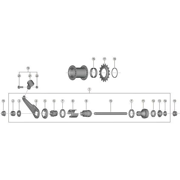Shimano KONUS til Bagnav CB-E110
