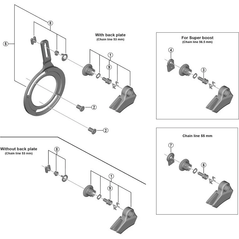 Shimano Steps CD-EM800 afstandsstykke til kabelfører
