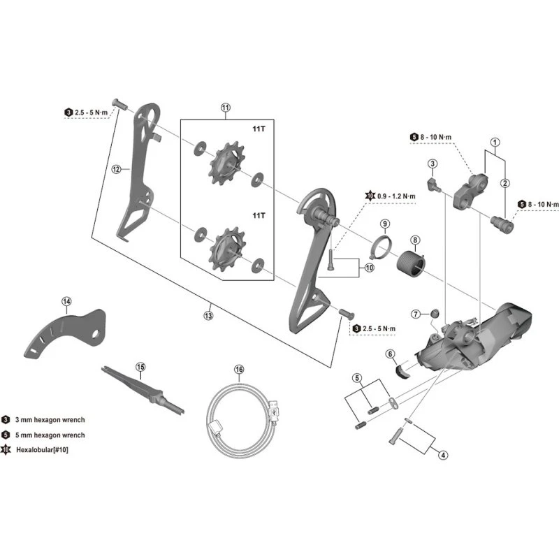 Shimano Ultegra P-Tension fjeder til RD-R8150
