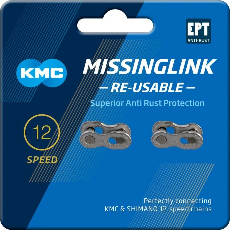KMC Missinglink 12-Speed Samleled 2 Stk (Sølv, Anti-Rust)
