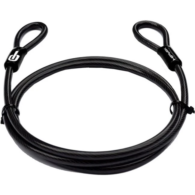 Hiplok Wire med Løkker 10 mm, 200 cm