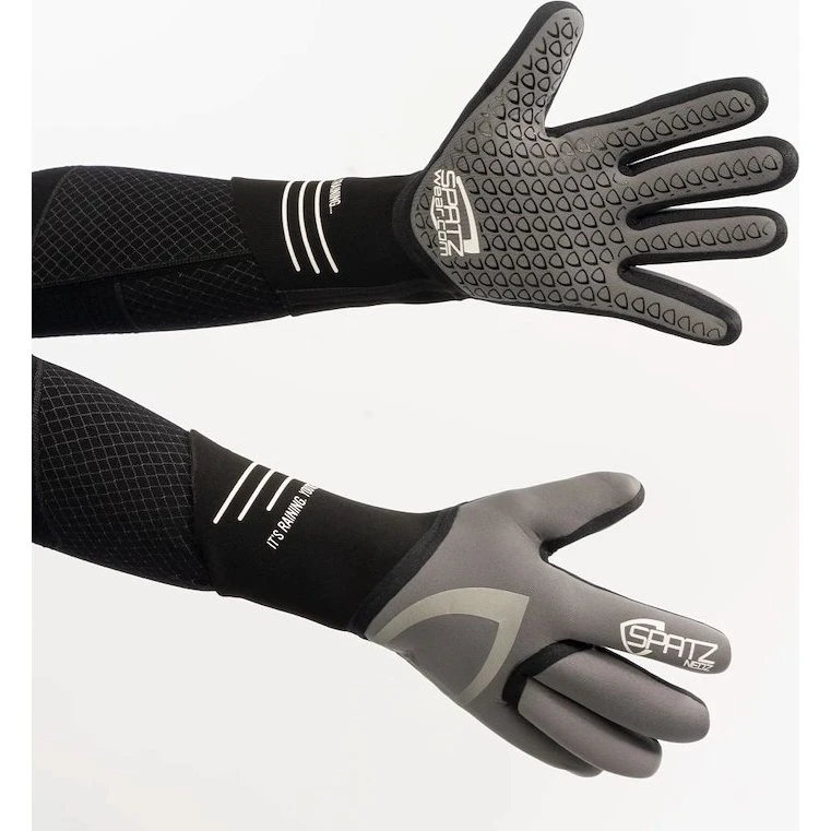 SpatzWear NEOZ THERMAL RAIN cykelhandsker grå, M