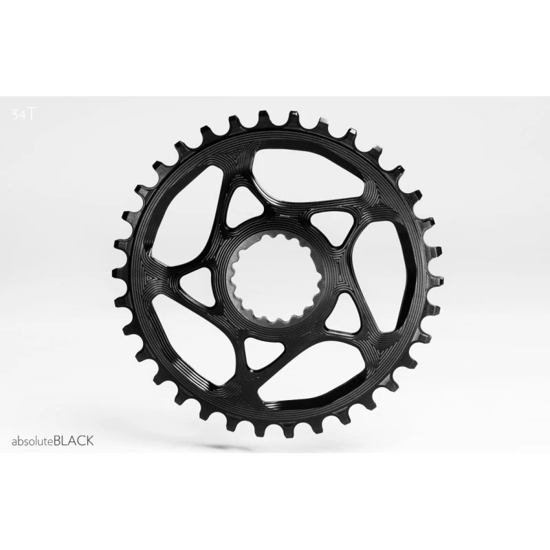 absoluteBLACK 34T Sort Direct Mount Klinge til Cannondale