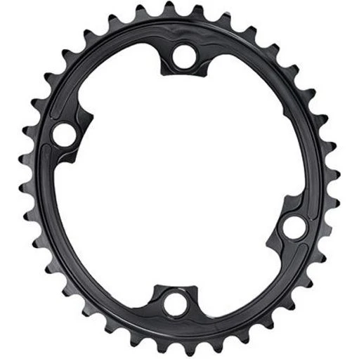 absoluteBLACK Oval 34T Shimano 4H Sort