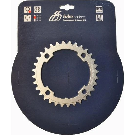 Klinge Ø104mm 4 huls Sølv 5182 aluminium