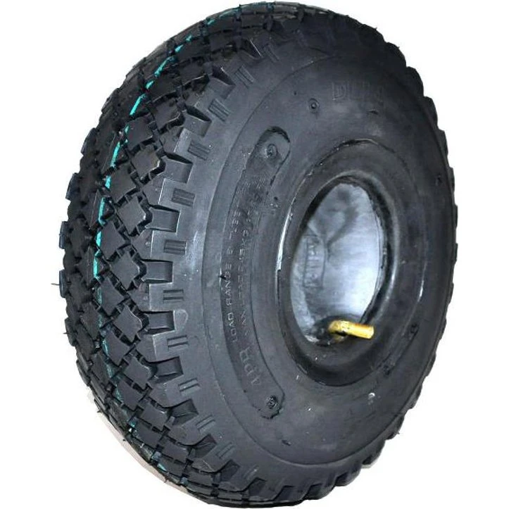 Gokart 4x4.00 Dæk med 45° Ventil, Robust og Punkturresistent