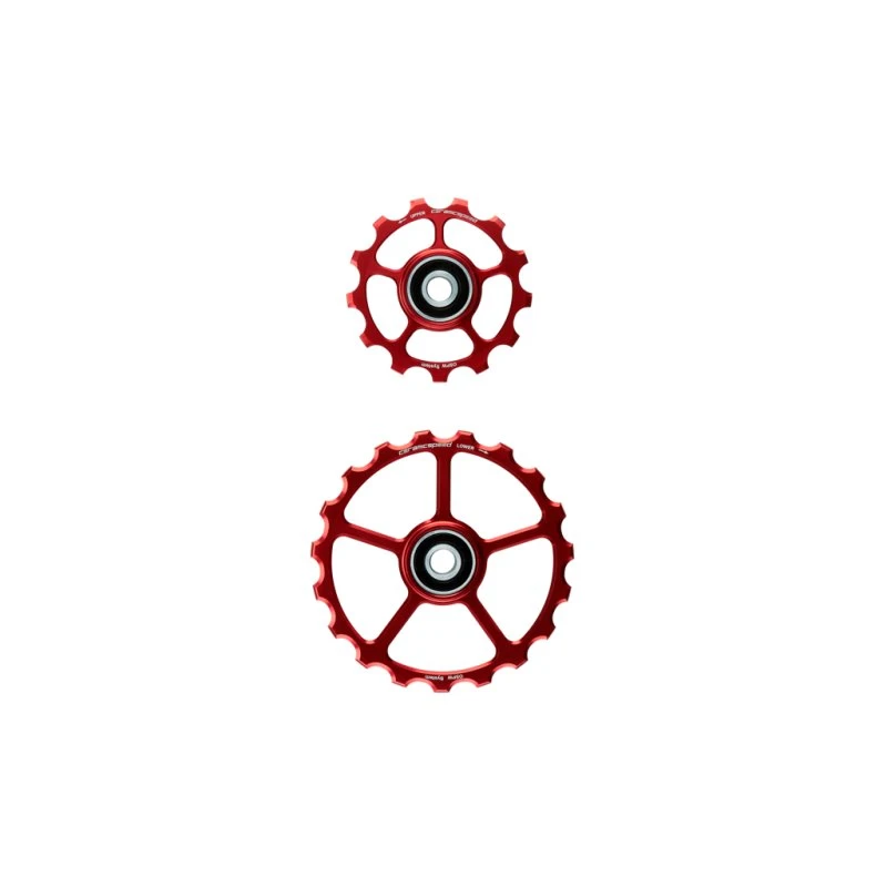 CeramicSpeed Keramisk Oversized Pulleyhjul 13+19 rød
