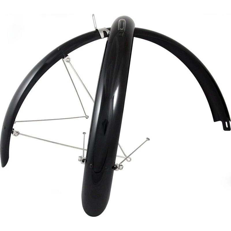 Mixbike skærmsæt 38mm blank sort til citybike