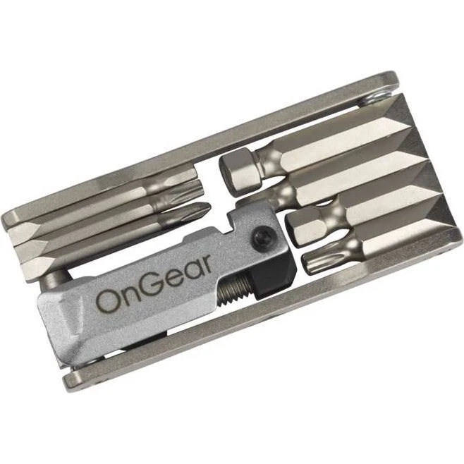 OnGear Multitool 9 funktioner med kædeadskiller, blank