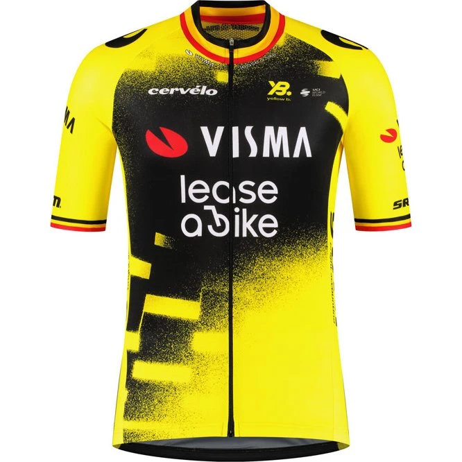 Team Visma | Lease a Bike Wing Beat Replica Cykeltrøje, Korte ærmer, L