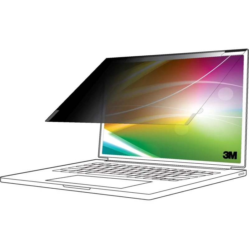 3M Bright Screen Privacy Filter 13,3" Fuld Skærm, Sort
