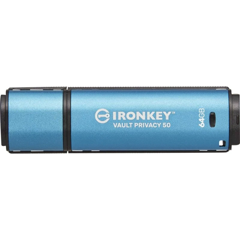 Kingston IronKey Vault Privacy 50 64GB USB-A 3.2 blå