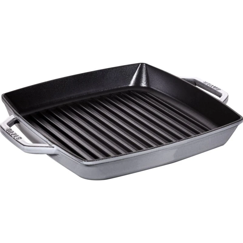 Staub Grillpande 28 x 28 cm, mat sort grafitgrå
