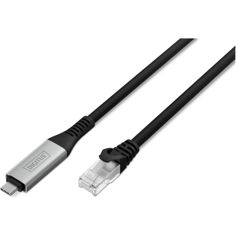 DIGITUS USB-C til RJ-45 netværkskabel, CAT 6a, 15 m, sort