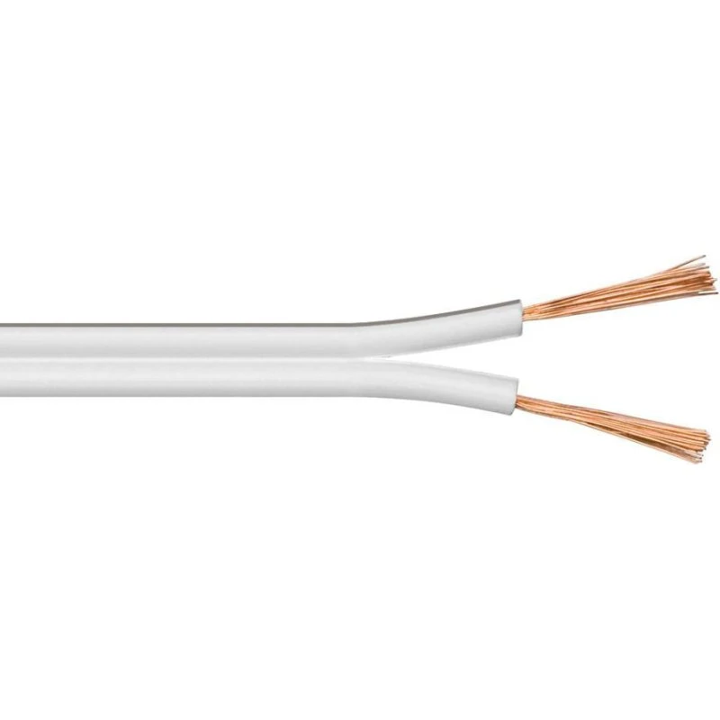 Goobay Højttalerkabel 10 m hvid 2x0,5 mm² OFC