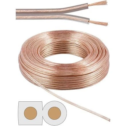 Goobay Højttalerkabel transparent 2x1,5 mm² 25 m