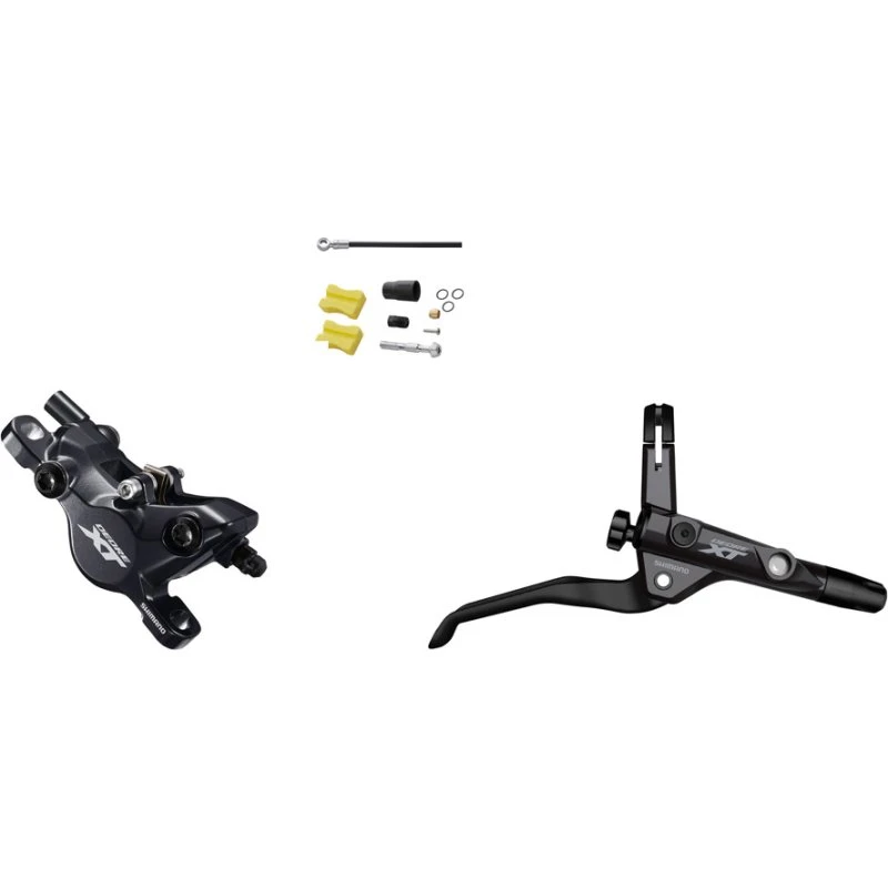 Shimano XT T8100 Hydraulisk Bagbremsesæt - Resin - Trekking