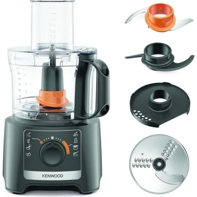 KENWOOD FDP31.020GY Foodprocessor, 800W, Grå, 2,1L