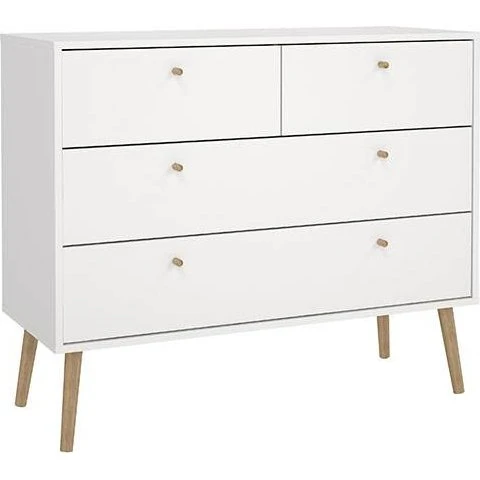 Tvilum Bodo Kommode 2+2 Skuffer Hvid